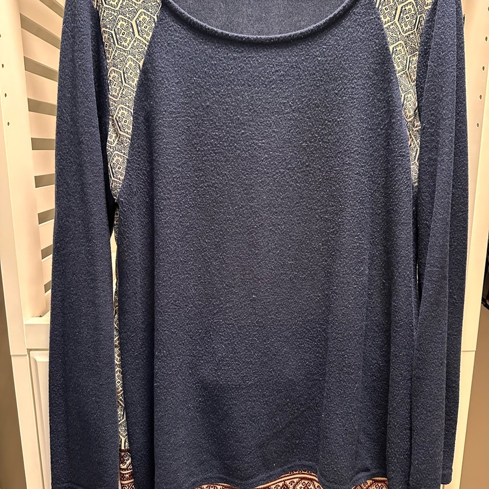 Le Lis Women's Blue Long Sleeve Top Stitch Fix